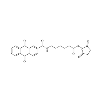 Anthraquinone-2-amidopentyl carboxylic acid NHS ester (AQI-C6-SE) 